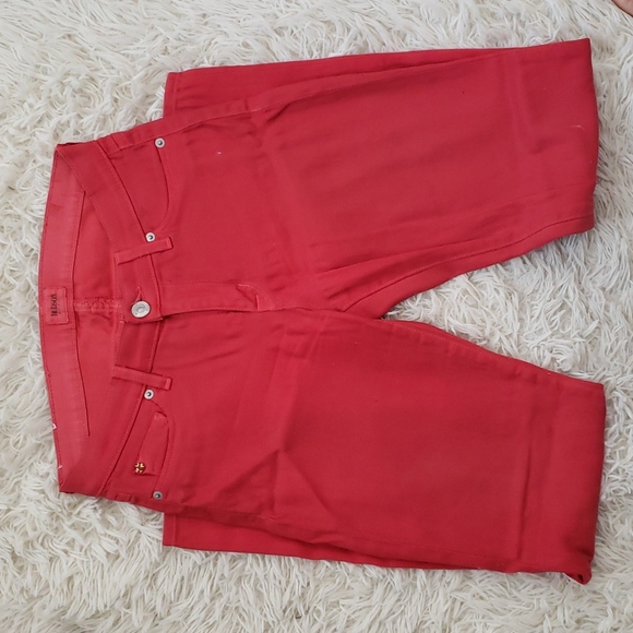 HUDSON Krista Ankle Super Skinny Jeans Currant Red sz 29 Women's Colored Denim - Picture 4 of 6